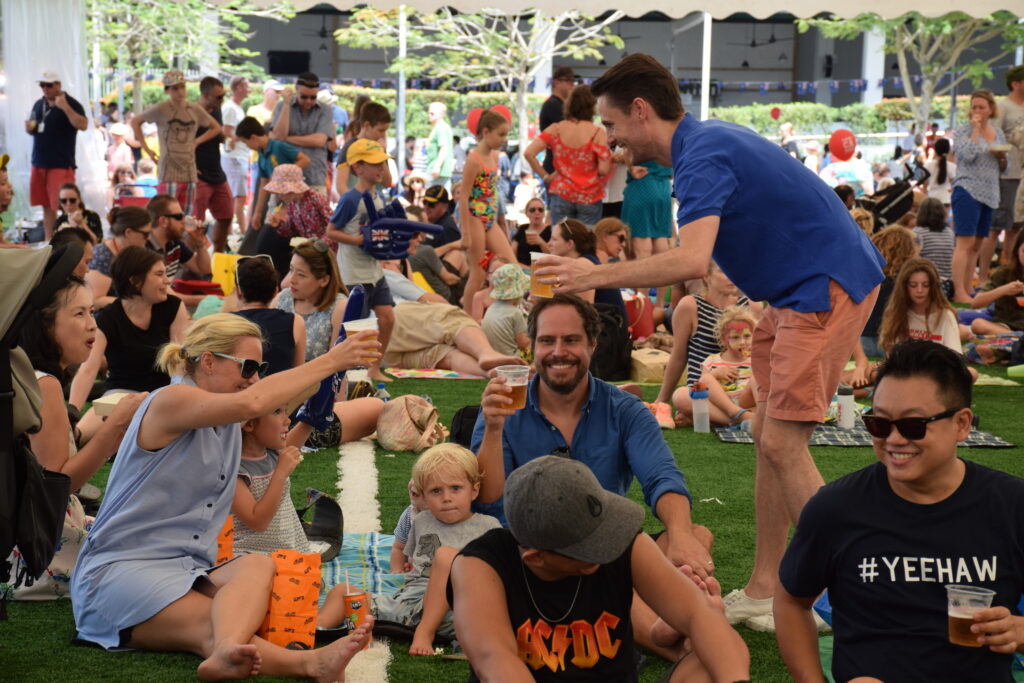 Friends & family enjoy ANZA's Great Australia Day BBQ