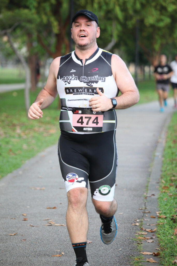 ANZA Cycling member competes in first duathlon, the City60 in Singapore