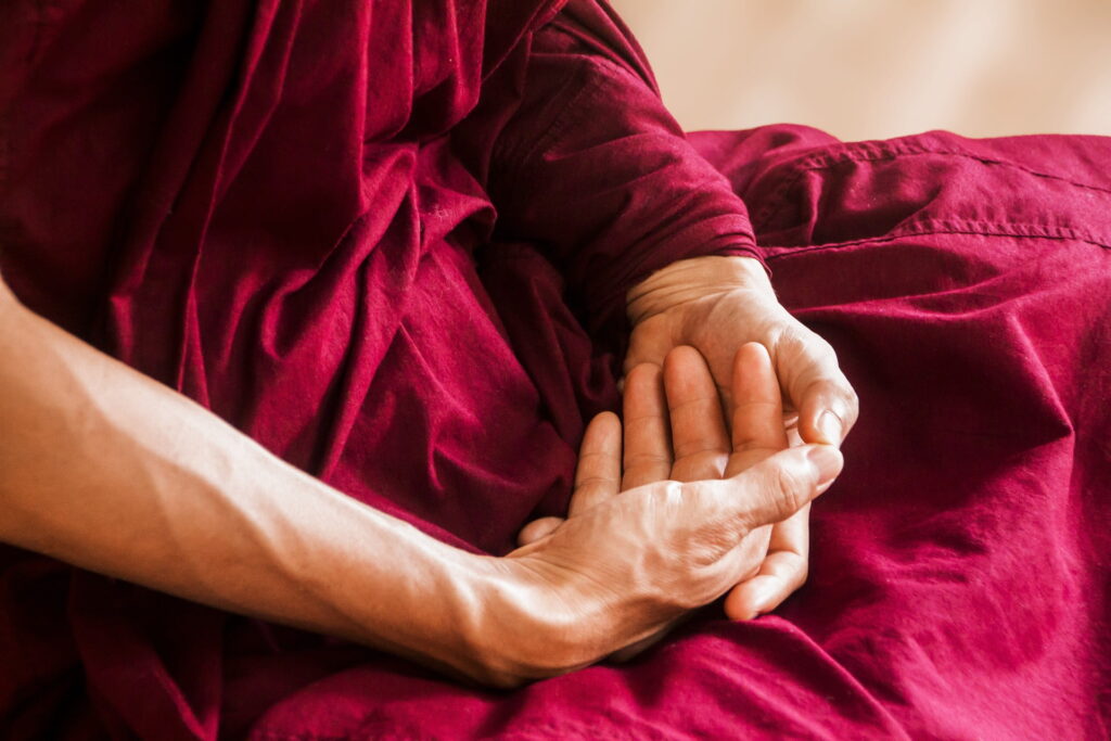 Practice mindfulness through meditation