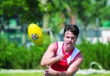 ANZA Singapore Wombats AFL team President Dion Shaw