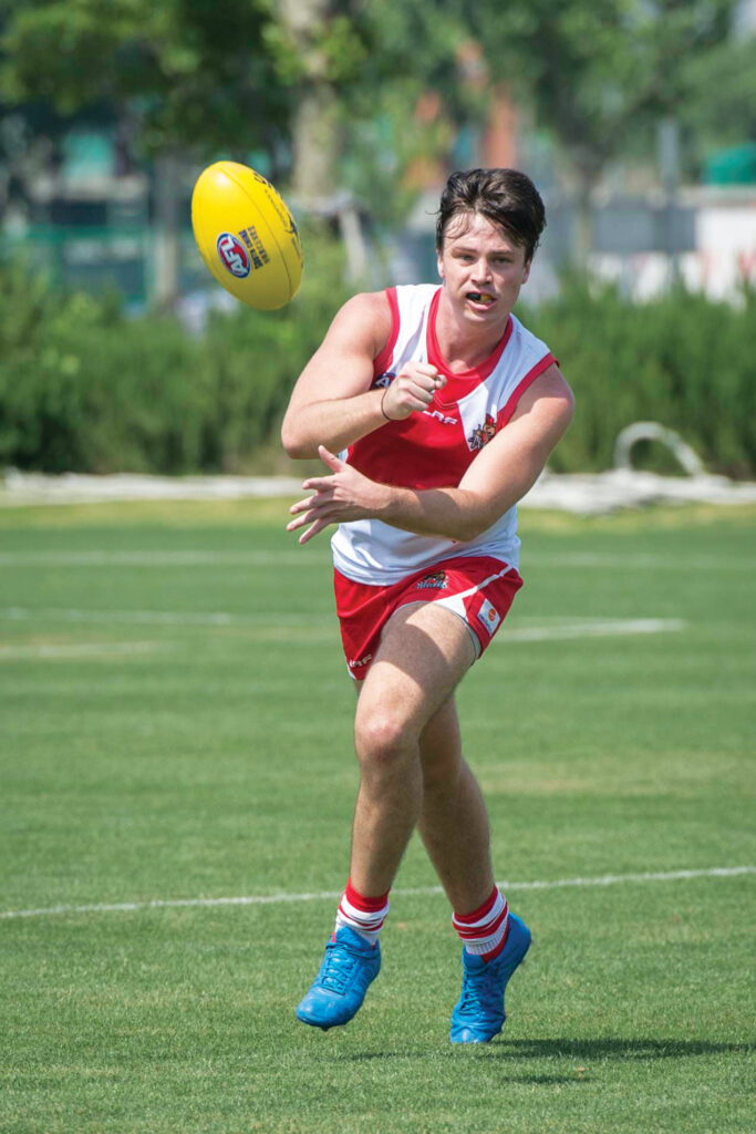 ANZA Singapore Wombats AFL team President Dion Shaw