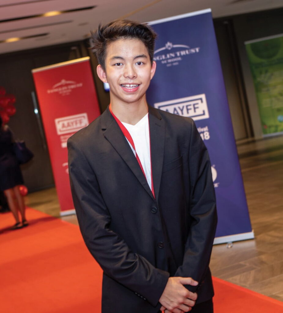 Director Ewan Windebank, winner of the Across Asia Youth Film Festibal Tanglin Trust School