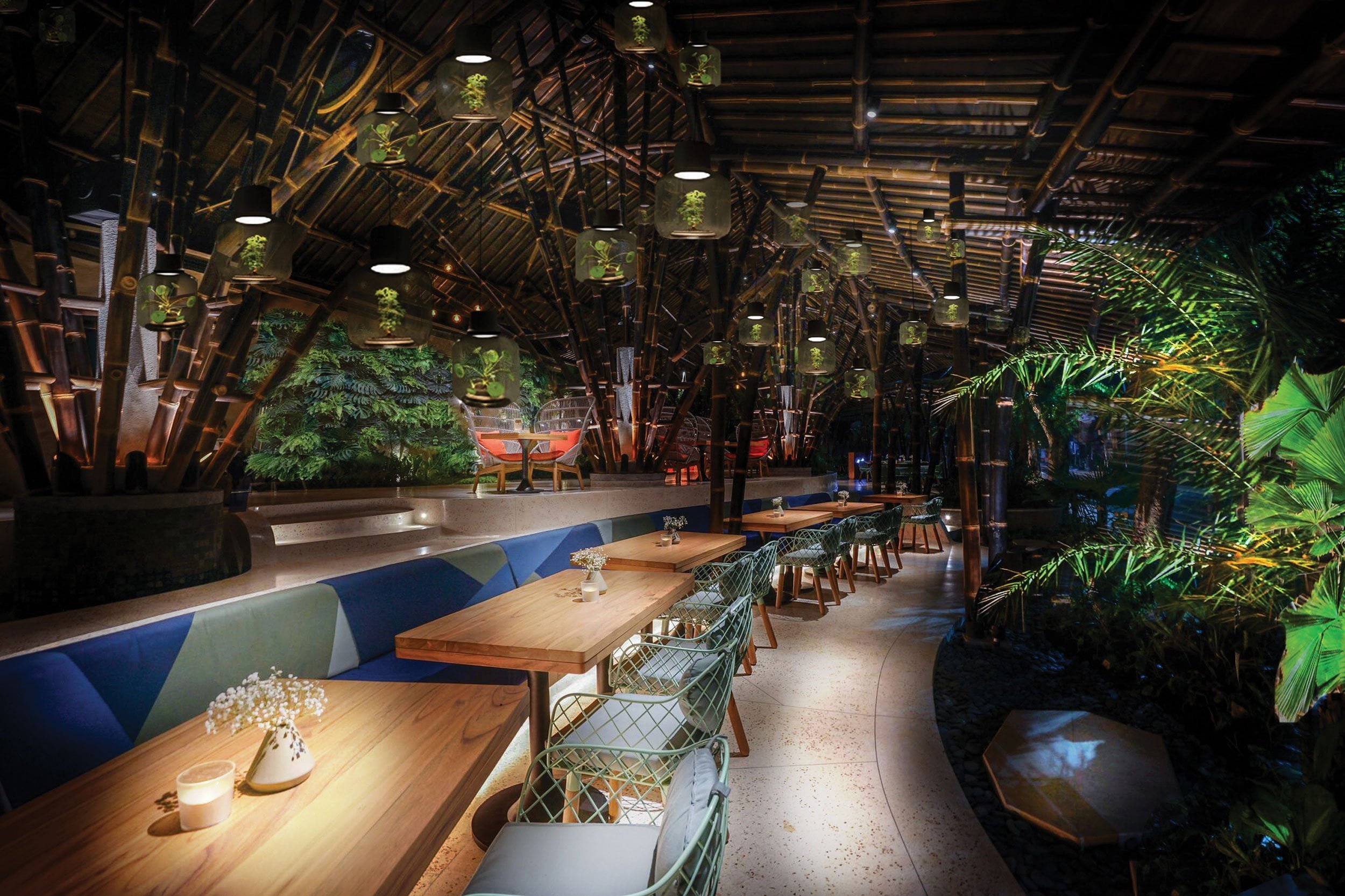Austalian Designer, Greenery inspired decor in Bali