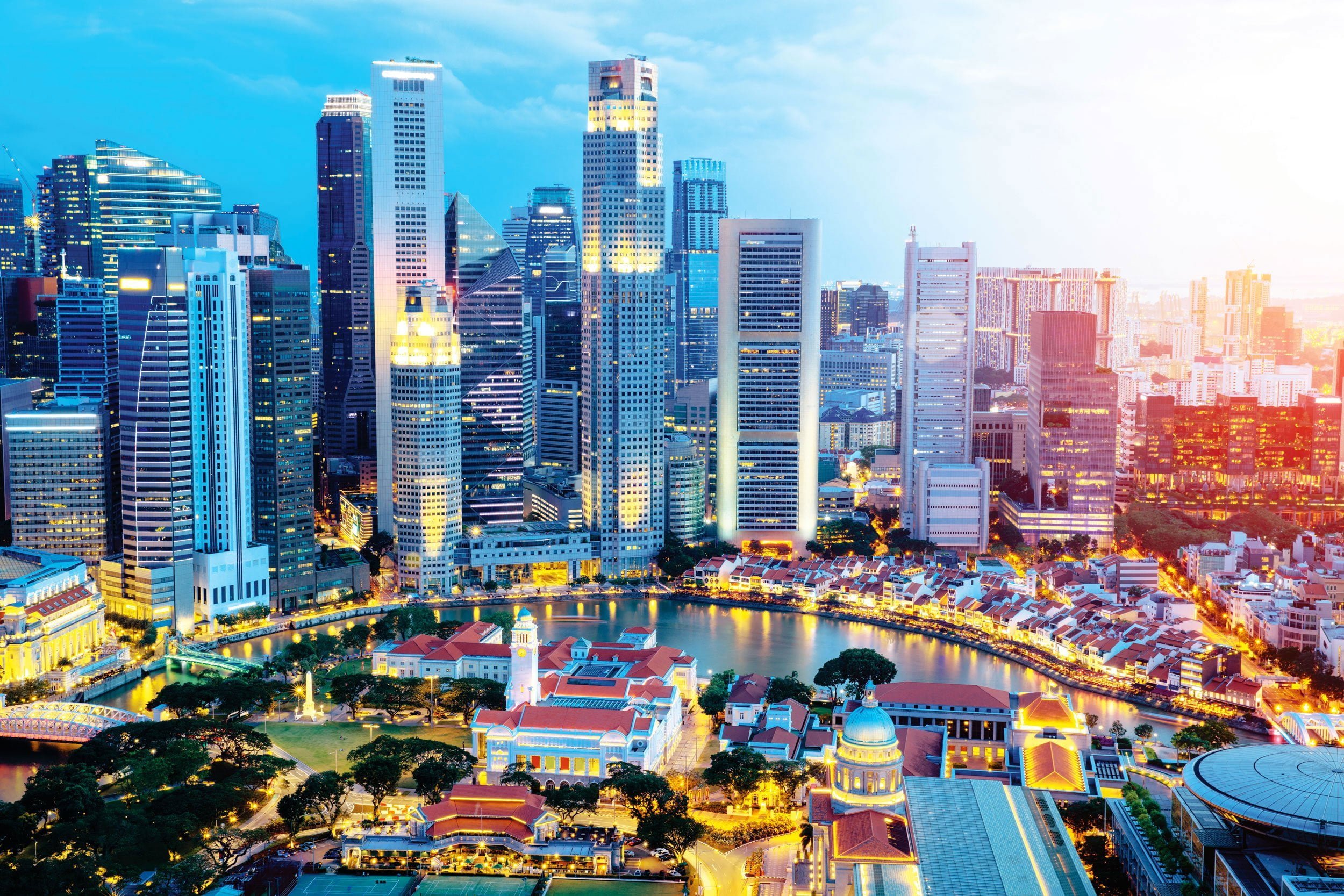 Singapore Business Skyline