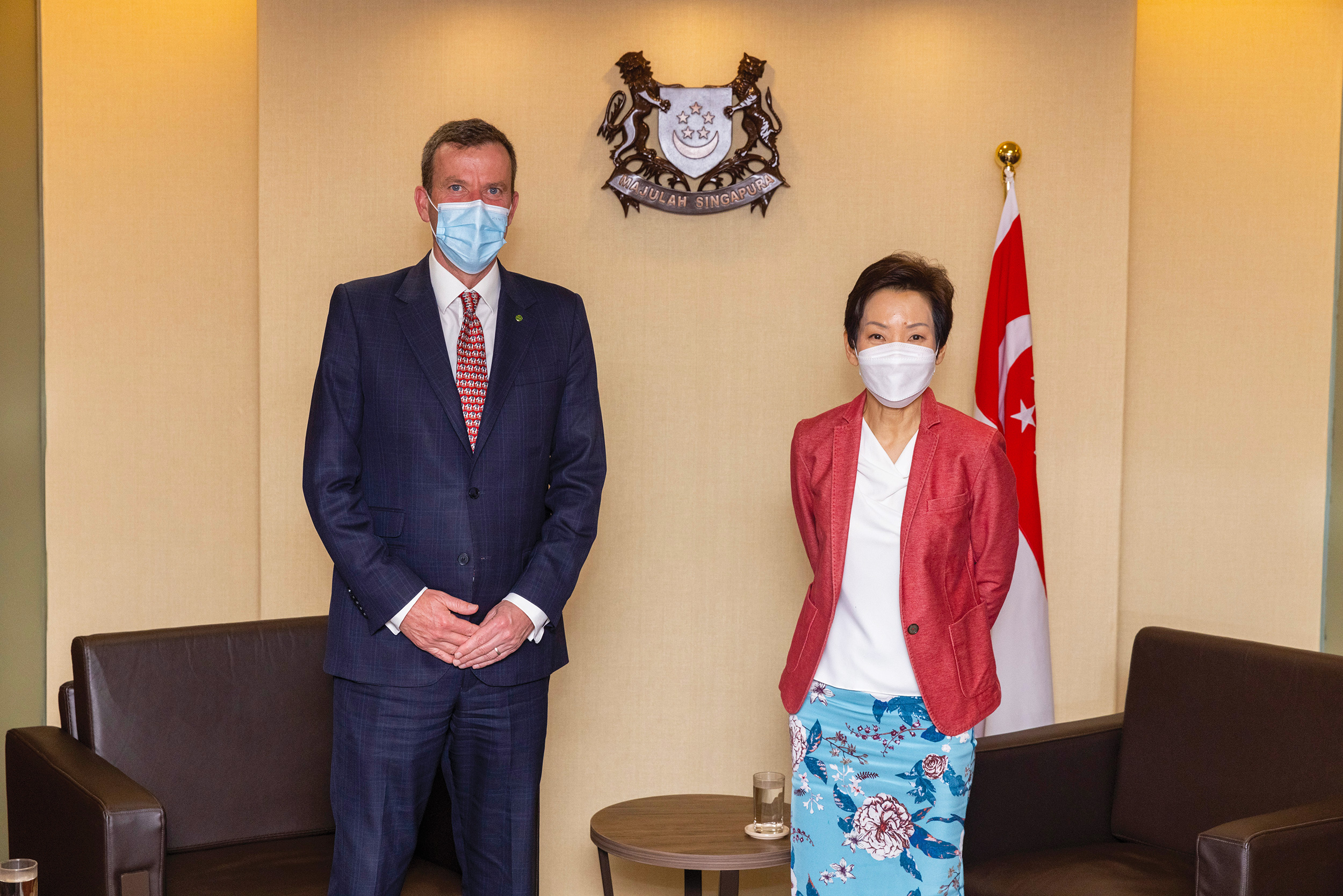 Australia’s Trade Minister Dan Tehan MP and Singapore’s Sustainability and the Environment Minister Grace Fu