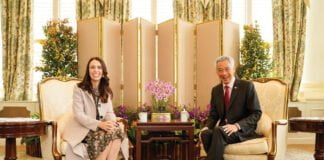 PM Arden and PM Lee in Singapore 2022