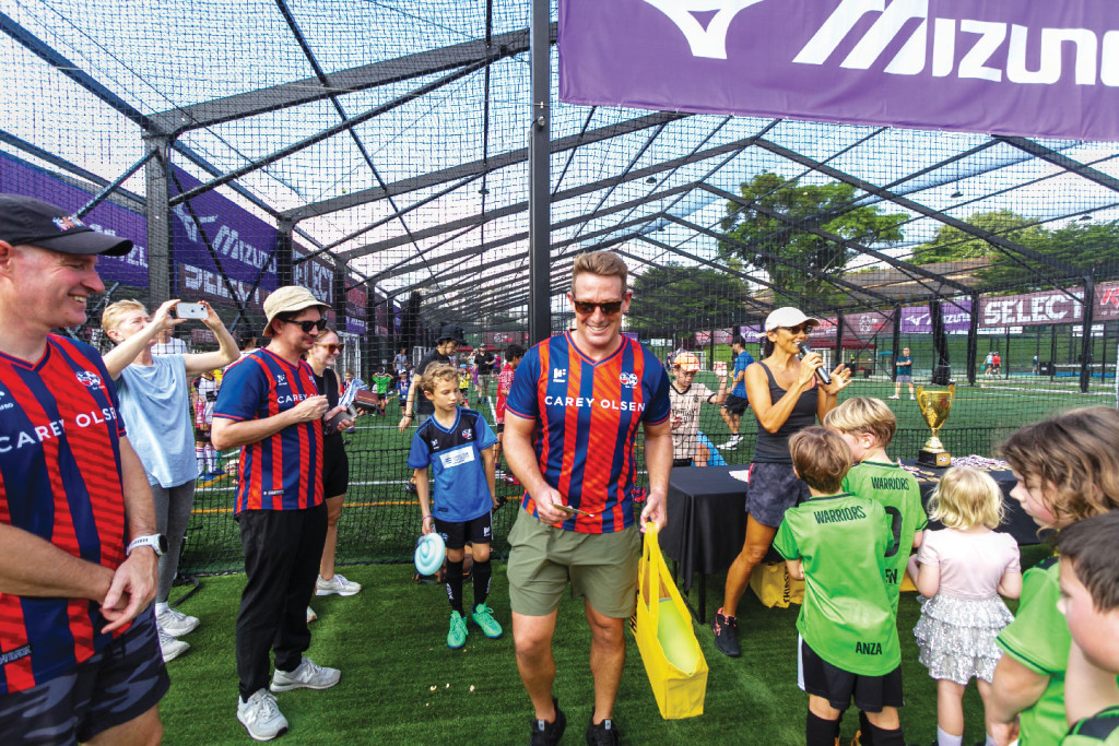 ANZA Soccer's Age Group Coordinators with the kids