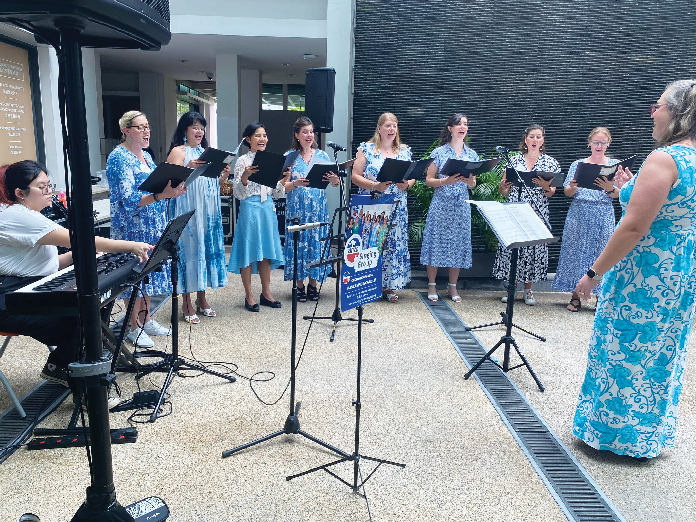 ANZA Singing Group performing at location