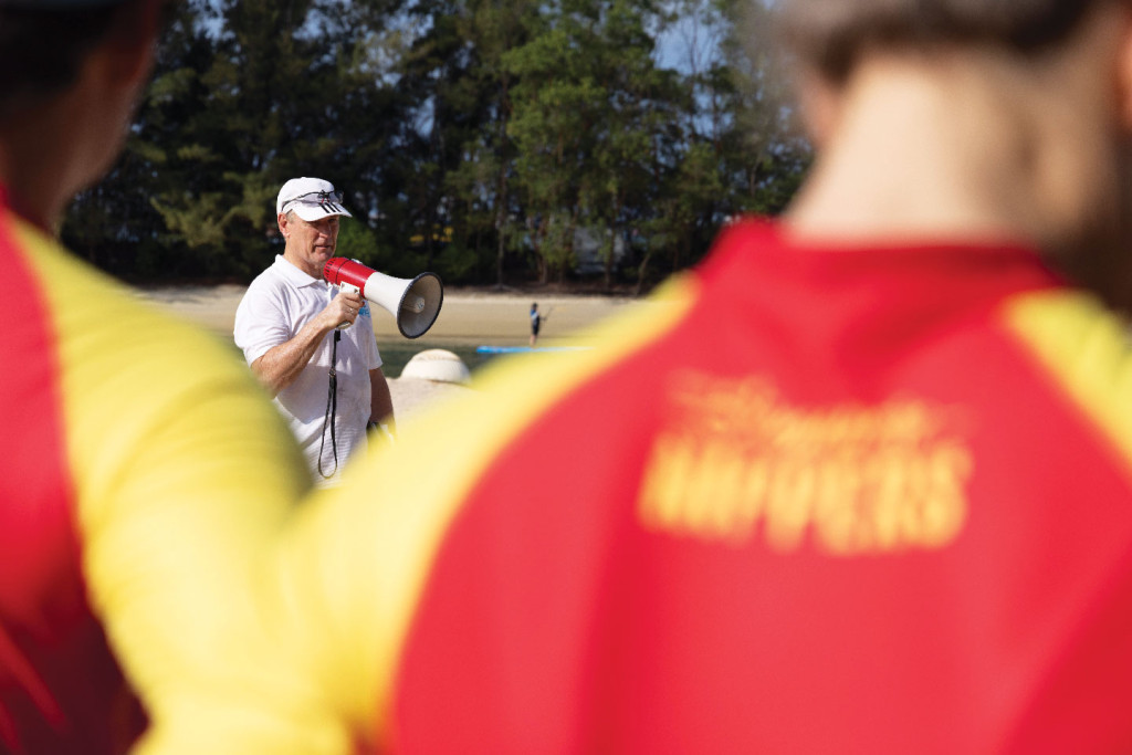 ANZA Nippers coaches during debriefing