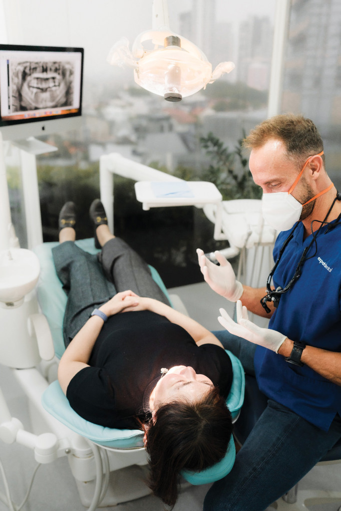 At the dentist at Expat Dental
