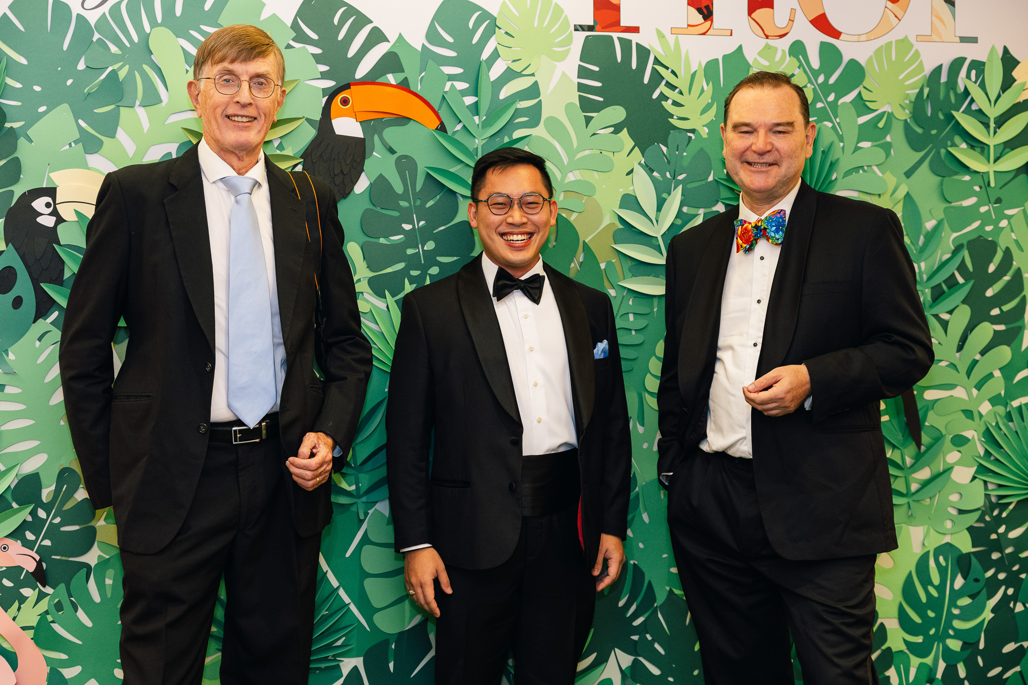 Don in black-tie attire posing at the Night in the Tropics event