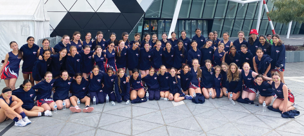 ANZA Netballers at Perth for competition 2025