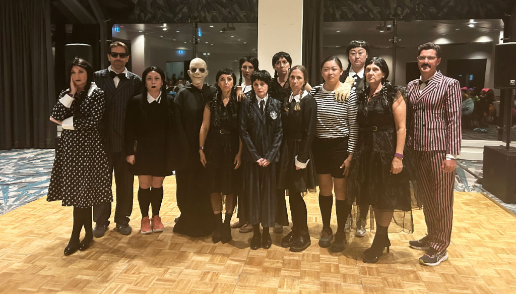 ANZA Netball crew in costumes