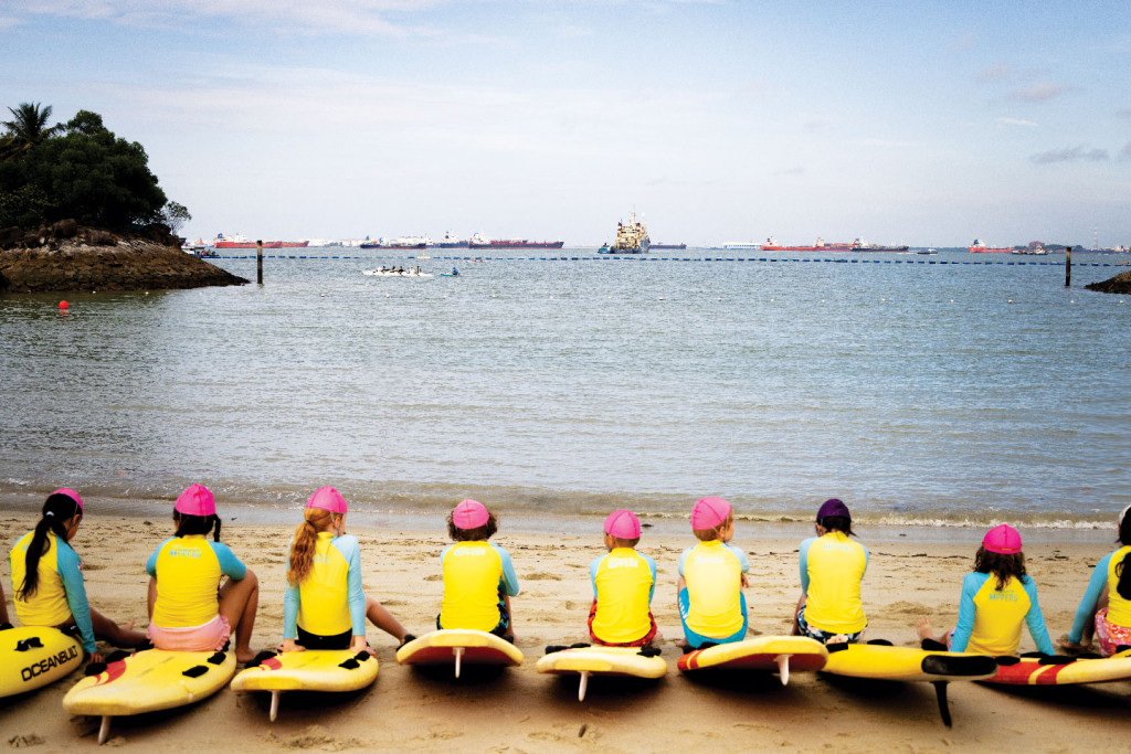 ANZA Nippers looking out to the sea