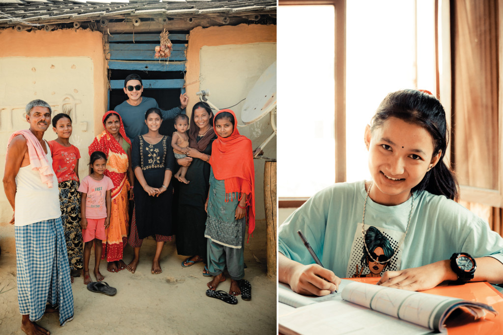 A Nepal family Beyond books has helpped