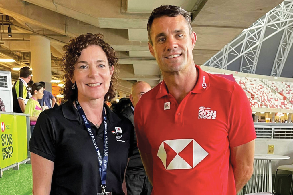 New Zealand High Commissioner with Dan Carter