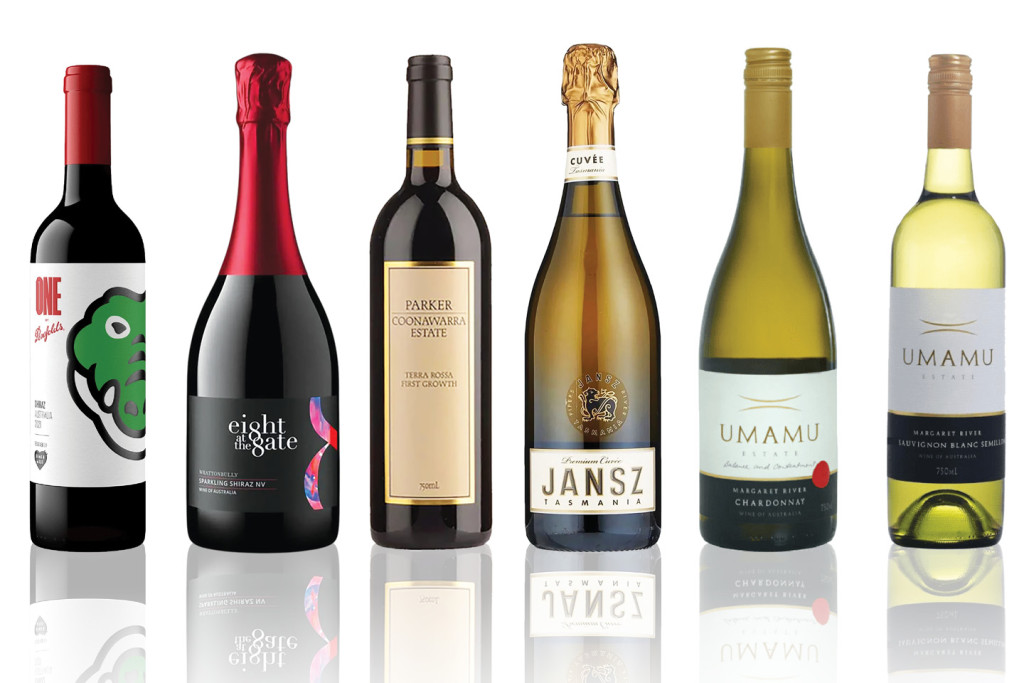 6 bottles of wine