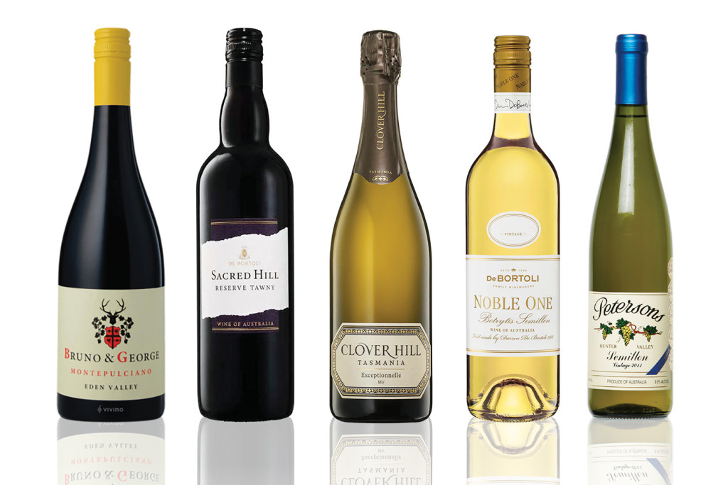 5 bottles of wine